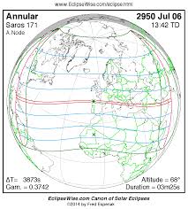 annular solar eclipse of 2950 jul
