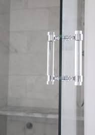 Lucite Shower Door Handles Nickel