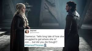 Rhaegar was dany's older brother, which would make her jon's aunt. Jon Snow And Daenerys Targaryen Finally Met Twitterati Can T Get Enough Of The Epic Intro Trending News The Indian Express