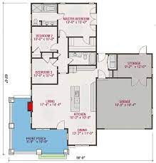 3 Bed Bungalow House Plan With Attached