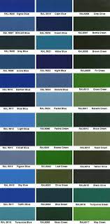 Ral Color Chart Paint Color Chart Ral