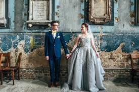 a grey wilden bride gown for a fun and