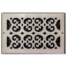 decor grates 10 in x 6 in brushed