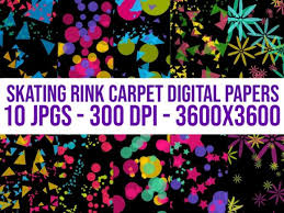 skating rink carpet digital papers