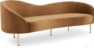 Ritz Saddle Velvet Sofa By Meridian