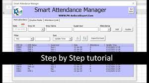 smart attendance manager in excel vba