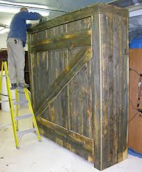 Reclaimed Lumber Becomes A Murphy Bed