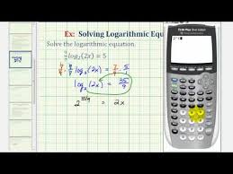 Ex Solve A Logarithmic Equation With A
