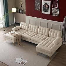Sectional Double Chaise Sofa Living