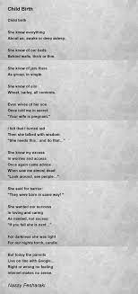 child birth poem by ny fesharaki