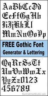 gothic font generator letters