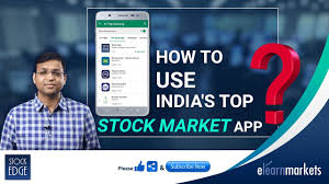 how to use india s top stock market app