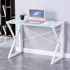 Wtk66 Tempered Glass Top Writing Table