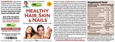 healthy hair skin nails