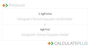 conversion of kgf cm2 to kgf m2