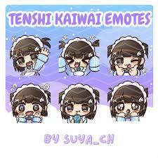 KAWAII 6 Tenshi Kaiwai Jfashion Chibi Harajuku Girl Emotes or - Etsy