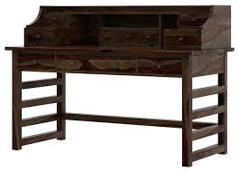 By south shore (49) top rated. Everglades Rustic Solid Wood Secretary Writing Desk With Hutch Rustic Desks And Hutches By Sierra Living Concepts Houzz