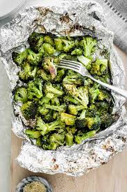 easy grilled broccoli in foil healthy
