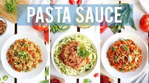 You might think that italian cuisine is all most types of italian pasta sauce fall into one of several distinct categories. Homemade Pasta Sauce 3 Ways Easy Healthy Youtube
