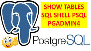 show tables in postgresql database