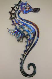 Seahorse Metal Art Wall Sculpture In
