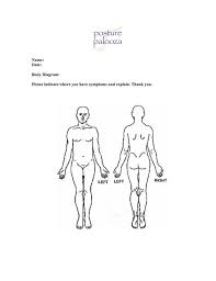 44 Uncommon Body Chart For Forms