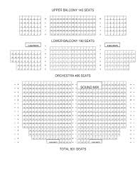 Robert Kirk Walker Community Theatre Seating Map By