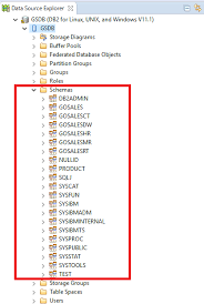 list schemas in db2 database ibm db2