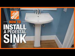 How To Install A Pedestal Sink The