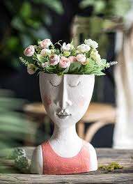 Head Planters And Face Pots Whimsical