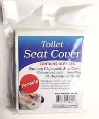 10 Pc Disposable Toilet Seat Covers