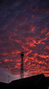 sunset purple sky aesthetic love