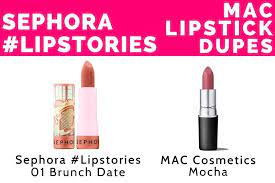 sephora lipstories mac lipstick dupes