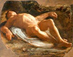 Nec Spe, Nec Metu — Annibale Carracci, A Recumbent Male Nude, 1584
