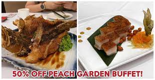 peach garden has a la carte buffet from