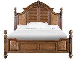 Carved Pineapple Queen Panel Beds