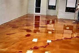 we decided to just pour floor epoxy