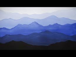 Easy Acrylic Painting Misty Mountains