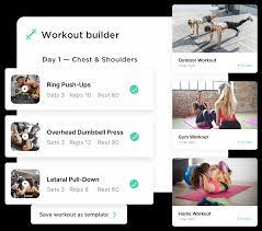 workout builder leading personal