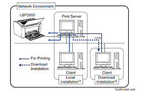 print canon lbp 2900 test page