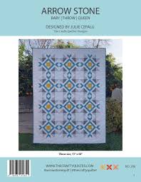 arrow stone quilt pattern 3 sizes