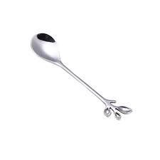 Us 0 55 30 Off Exquisite Branch Shape Spoon Stirring Coffee Spoon Leaf Fruit Fork Gift Titanium Colorful Plated Specialty Tableware In Spoons From