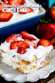 strawberry shortcake icebox cake