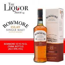 Rượu Whisky Single Malt Bowmore 15 Y.O - Rượu bia nhập khẩu