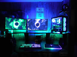 Added Backlighting To My Desk And Monitor To Go With My Rgb Explosion Imgur