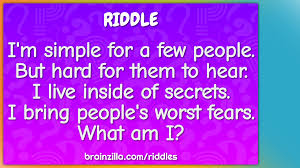 riddle answer brainzilla