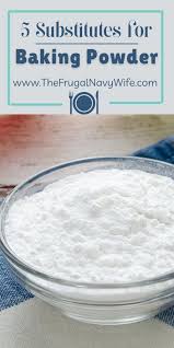 5 subsutes for baking powder the