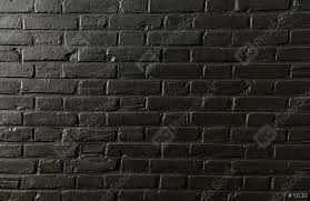 Black Brick Wall Of Dark Stone