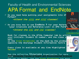 Ppt Faculty Of Health And Environmental Sciences Apa