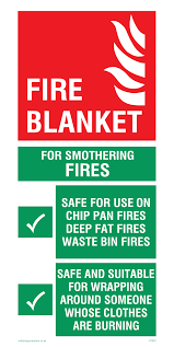 Fire Blanket Instructions For Use From Safety Sign Supplies
